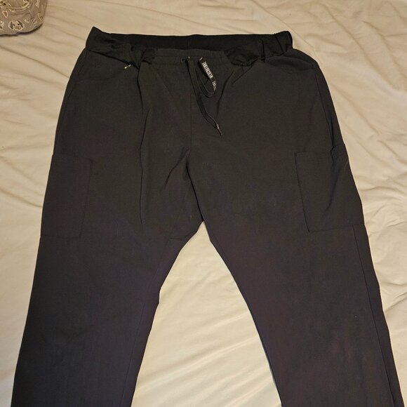 Gray Med Couture drawstring scrubs pants - XL - Picture 1 of 2